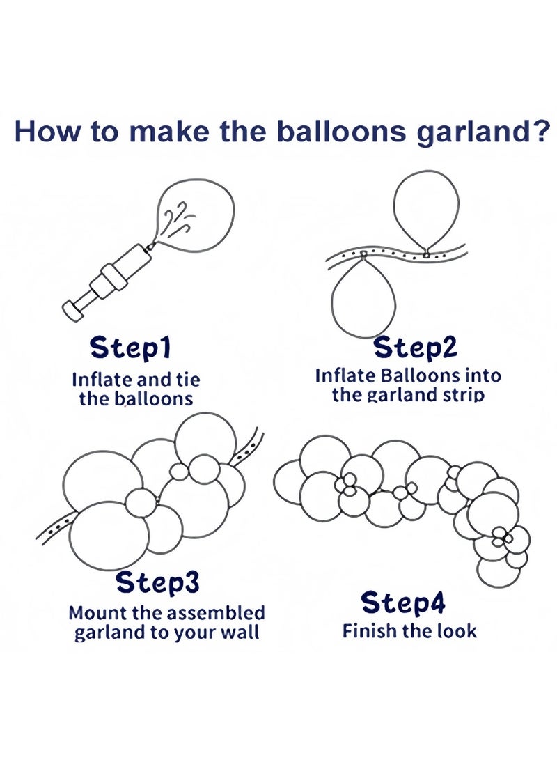 Balloon World Children's Birthday Scene Setting Decoration Boys Girls Balloon Set with Happy Birthday Banner, Great for Baby Shower, Party Background Decoration, Suitable for Indoor and Outdoor - Image 3